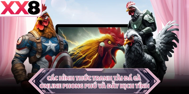 Các hình thức tranh tài đá gà online phong phú và đầy kịch tính